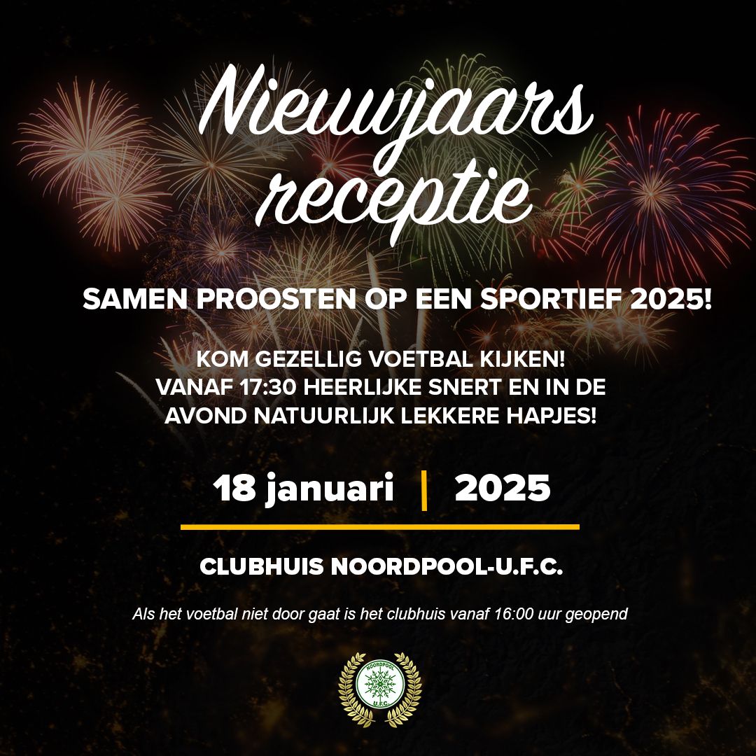 Nieuwjaarsreceptie 18 januari
