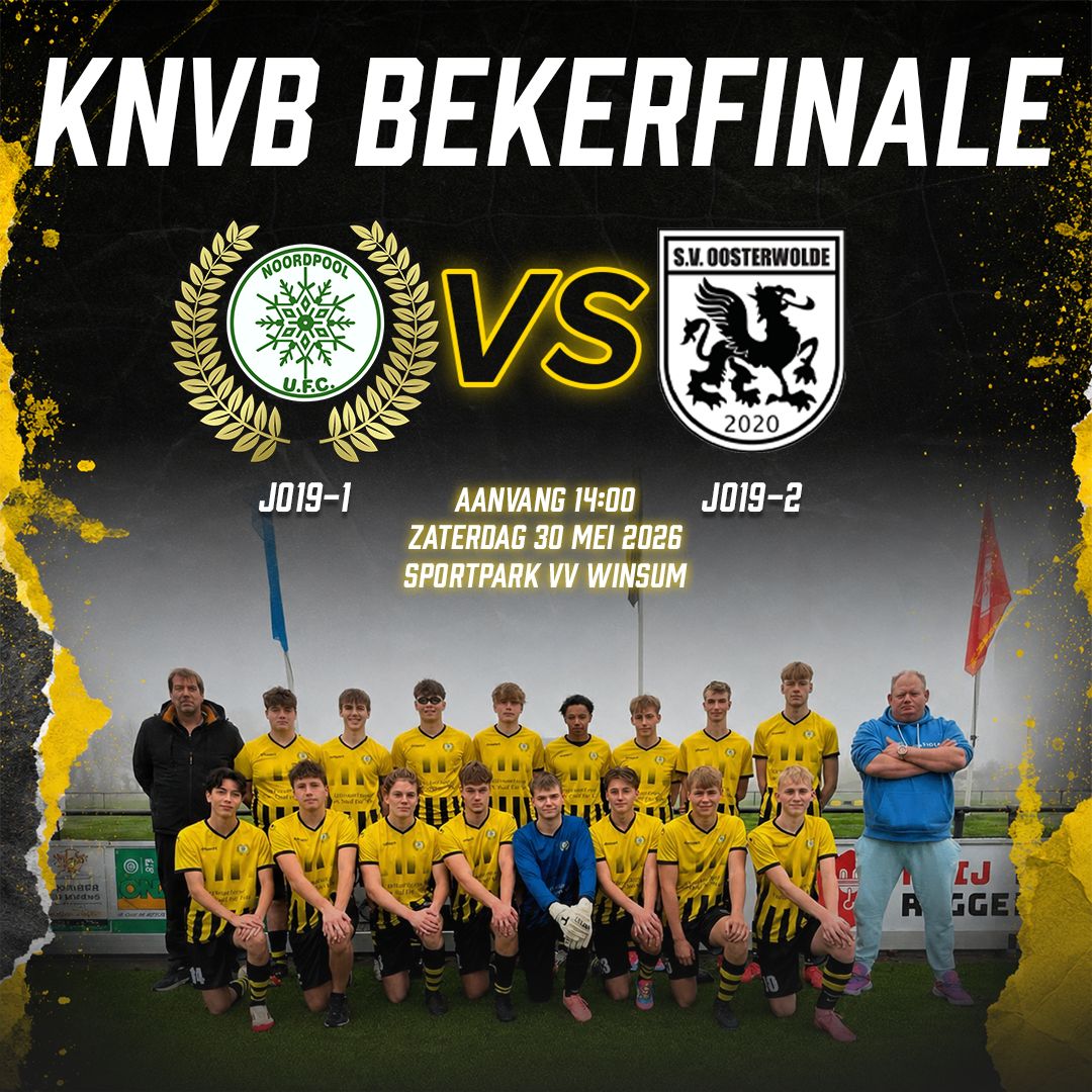 Bekerfinale JO19 30 mei