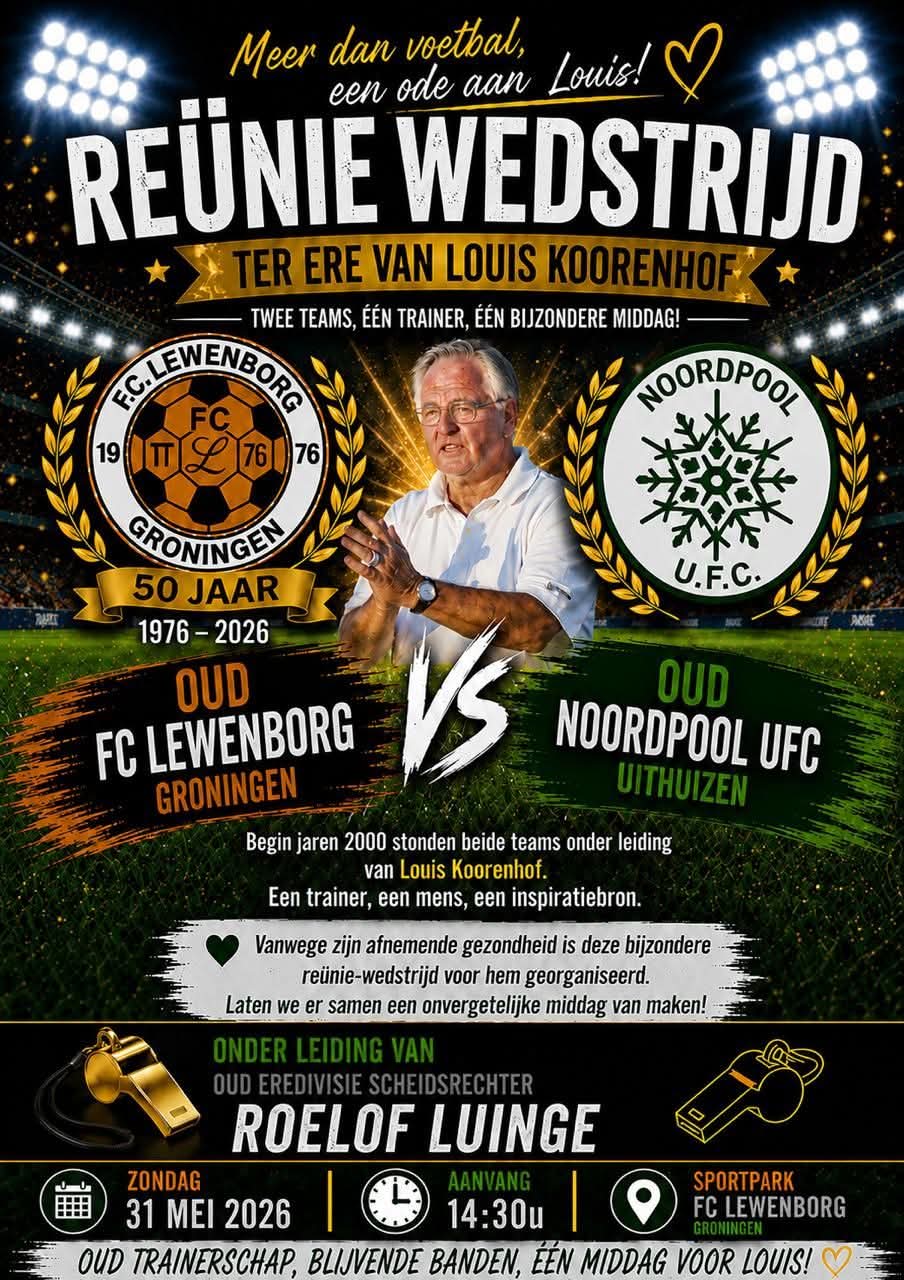 Reünie wedstrijd Louis Koorenhof 31 mei