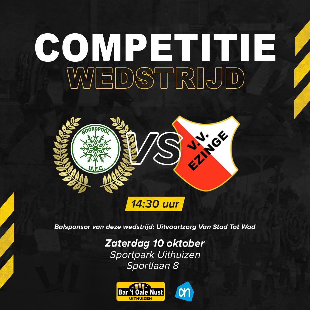 Competitieduel en Thuiswedstrijden 10 oktober