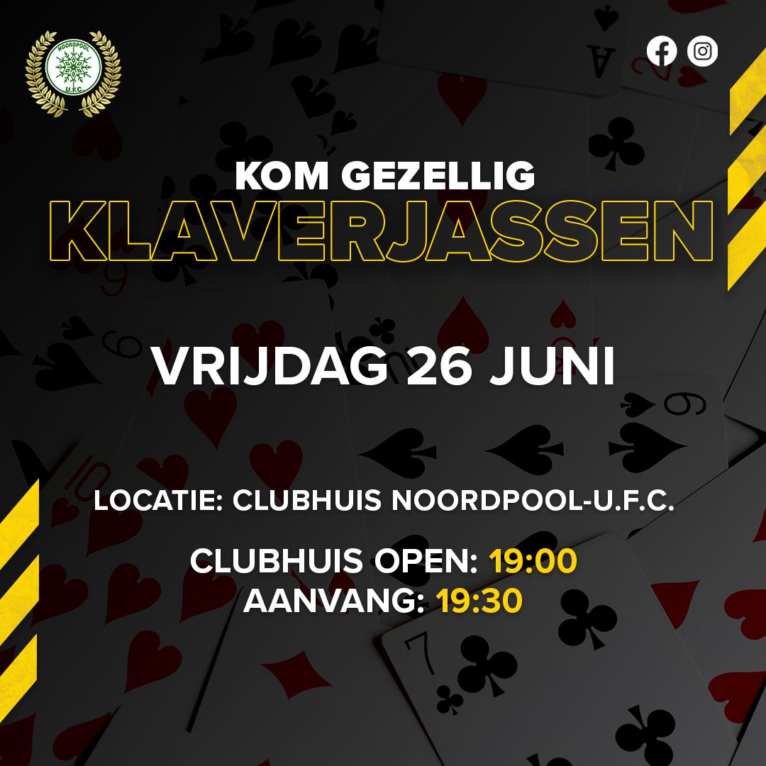 Klaverjassen 26 juni