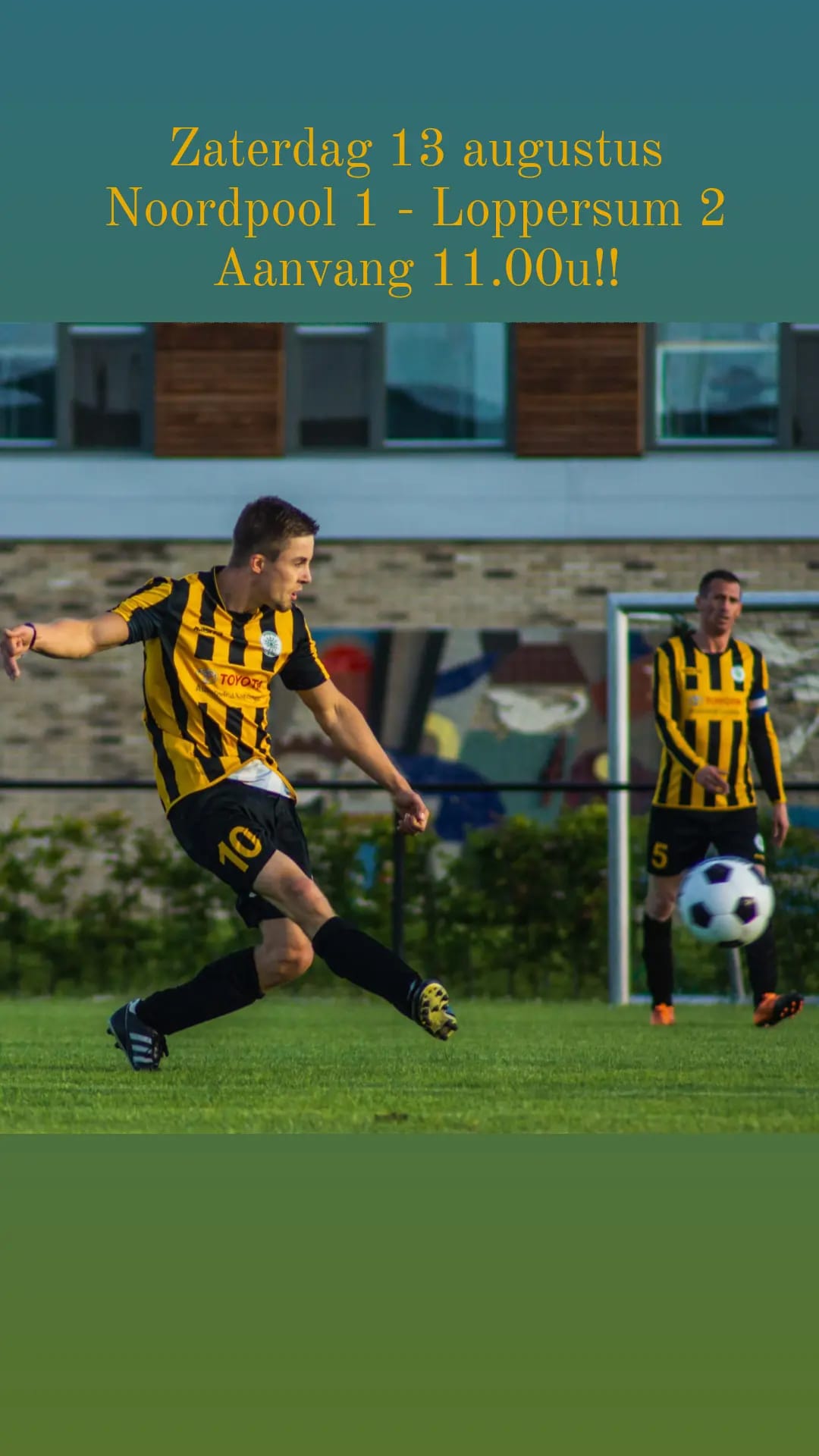 &quote; Kick Off ⚽☀&quote;  Noordpool U.F.C 💛🖤