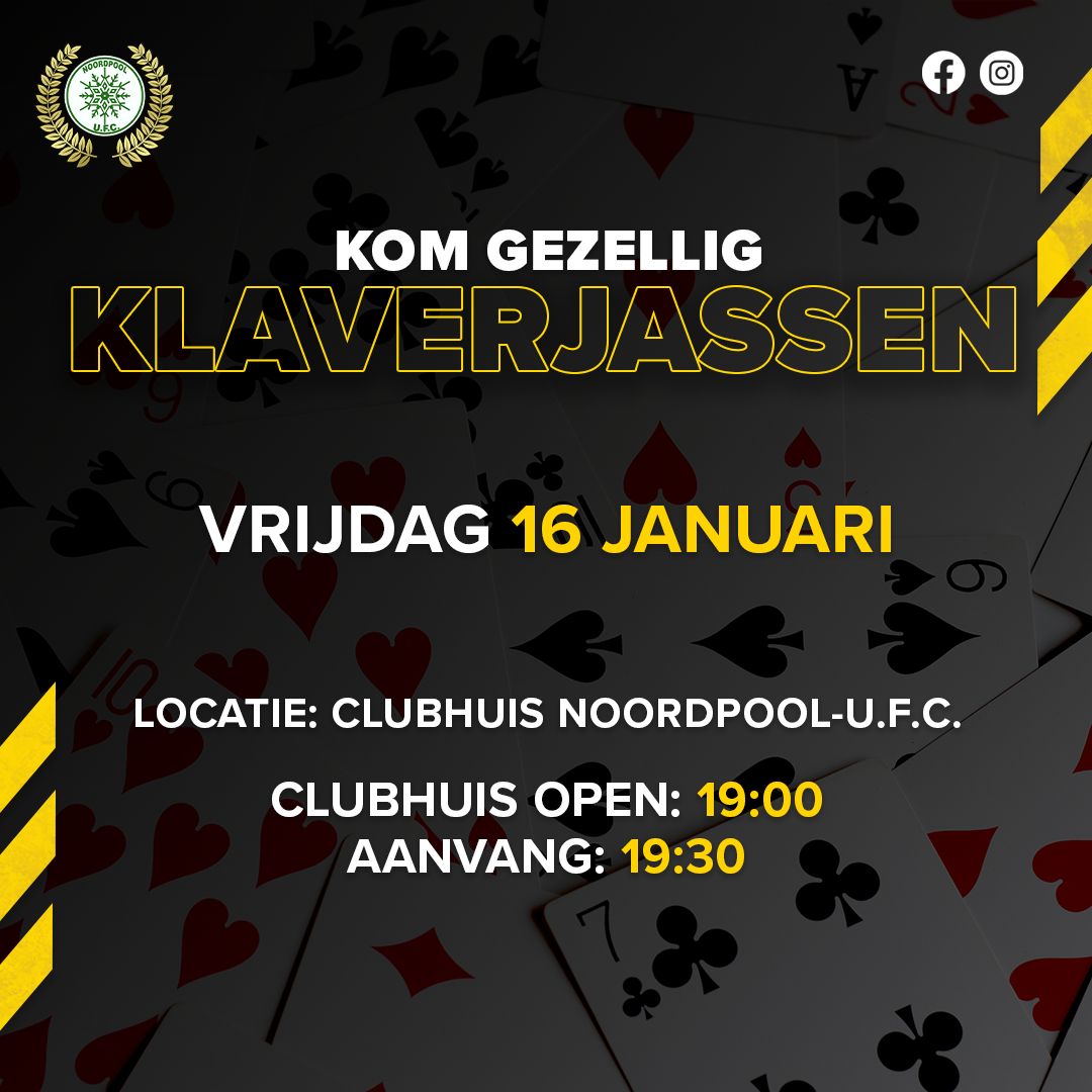 Klaverjassen 16 januari