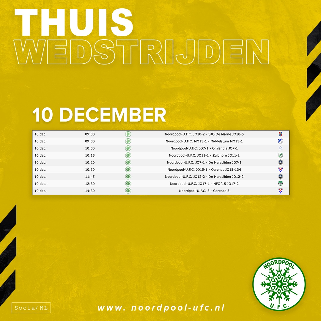 Laatste duel voor de winterstop.