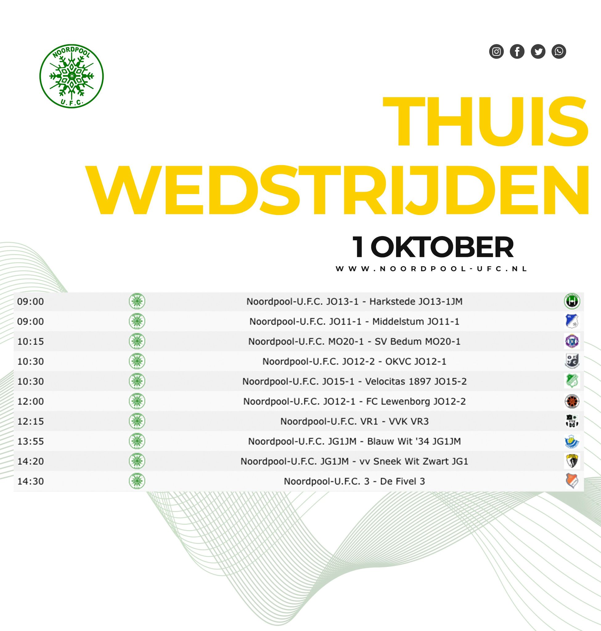 Thuis wedstrijden