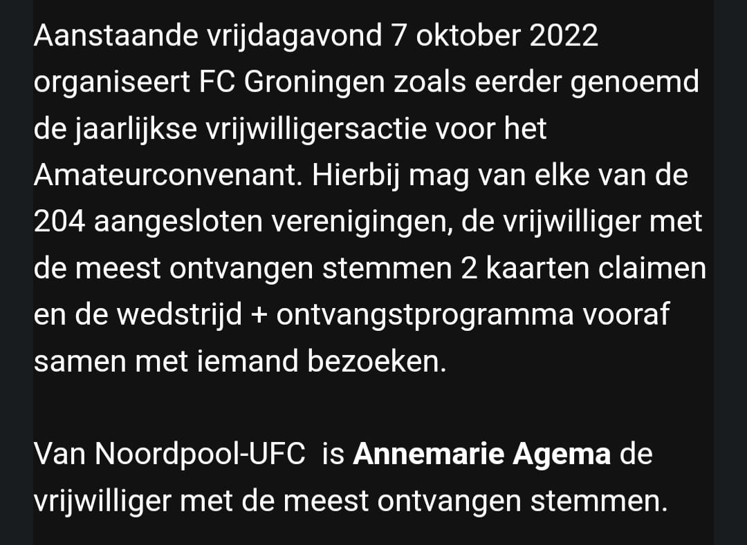 Winnaar jaarlijkse vrijwilligersactie